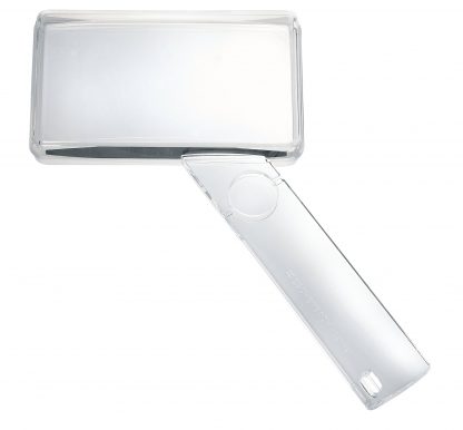 Image of one clear magnifier with rectangle magnifier lens