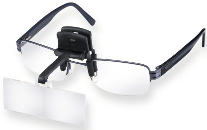 Image of glasses with LaboCLIP attached