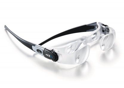 Image of MaxTV Glasses with black band and two magnifier lenses